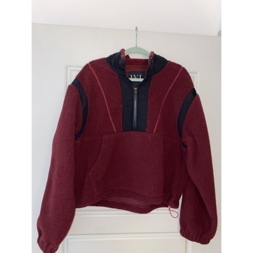 IVL Maroon Sherpa Half Zip